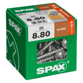 Puuruuvi Spax HI.FORCE TRX WIROX 8x80 mm 20KPL