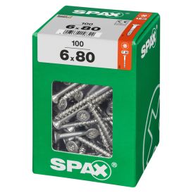 Ruuvi TRX WIROX Spax 6,0x80 XL 100 KPL