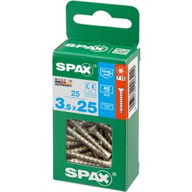 Ruostumaton Universal Ruuvi Spax A2 TRX 3,5x25 M 25 KPL