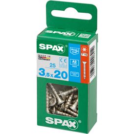 Ruostumaton Universal Ruuvi Spax A2 TRX 3,5X20 M 25 KPL