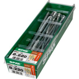 Puuruuvi Spax HI.FORCE TRX WIROX 8x220 mm 12KPL