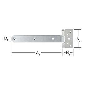 T-sarana 400 x 33 x 2,5 mm