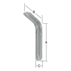 Kulmakannatin Format Harmaa 245 x 165 mm
