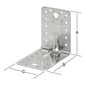 Kulmarauta 105 x 105 x 90 mm RST