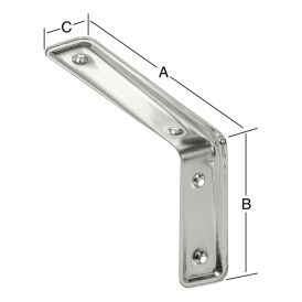Kulmakannatin 3F Design Kromattu 235 x 160 x 40 mm