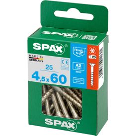 Ruostumaton Universal Ruuvi Spax A2 TRX 4,5X60 M 25 KPL