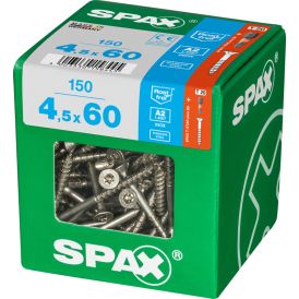 Ruostumaton Universal Ruuvi Spax A2 TRX 4,5x60 XL 150 KPL