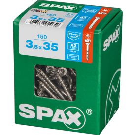 Ruostumaton Universal Ruuvi Spax A2 TRX 3,5X35 L 150 KPL