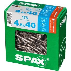 Ruostumaton Universal Ruuvi Spax A2 TRX 4,5X40 XL 175 KPL