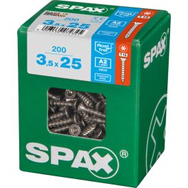Ruostumaton Universal Ruuvi Spax A2 TRX 3,5x25 L 200 KPL