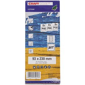 Hiomapaperilajitelma Craftomat 93 x 230 mm 25 kpl