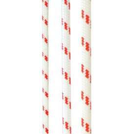 Yacht-naru Seilflechter Valkoinen/Punainen 12 mm (per metri)
