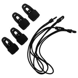 Kumijoustinsetti Seilflechter Tornado Clip iso musta 4 kpl/pkt