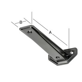 Kulmakannatin 3F Linear Musta 190 mm