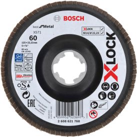 Tasoliuskalaikka Bosch X-LOCK Best for Metal 125 mm K60