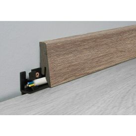 Jalkalista Logoclic Aquaprotect K58 Night Oak 18 x 58 x 2600 mm
