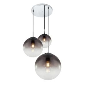 Riippuvalaisin Globo Varus 3-os kromi/musta Ø 51 cm