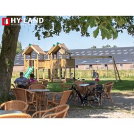 Leikkitorni HY Land malli 8 ja keinumoduuli