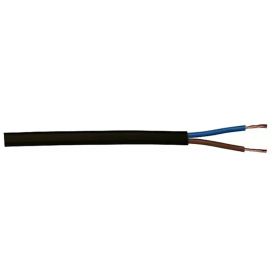 Muovikaapeli Kabelexpress H03VVH2-F 2x0,75 mm² musta 10 m