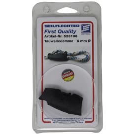 Köysipuristin Seilflechter Super Sharky musta Ø 6 mm