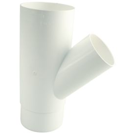 Haaraputki 45° Marley DN 105/75 valkoinen
