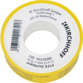 Kierreteippi Teflon 0,1 x 12 mm x 12 m