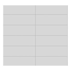 Välitilalevy Fibo Kitchen Board Denver White KM3010 11 x 600 x 580 mm, 2 kpl/pkt