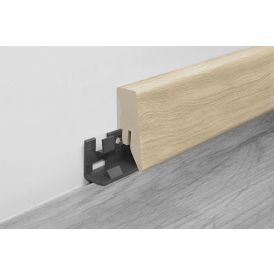 Jalkalista Logoclic K50 Sundance Oak MDF 18 x 50 x 2600 mm