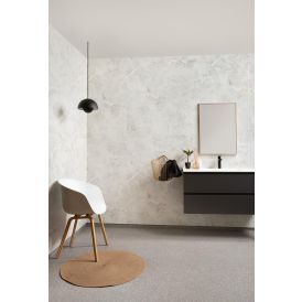 Märkätilalevy Fibo White Marble