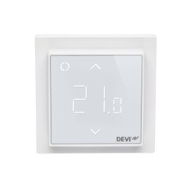 Yhdistelmätermostaatti DEVIreg™ Smart valkoinen 85 x 85 mm