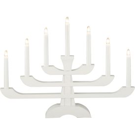 Kynttelikkö Konstsmide Retro 7-os Valkoinen