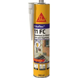 Liima- ja saumausmassa Sika Sikaflex-11FC Purform Valkoinen 300 ml Musta