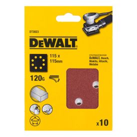 Hiomapaperi DeWalt DT3021-QZ K120 10 kpl 115 x 115 mm