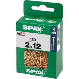 Uppokanta Ruuvi Spax YELLOX 2x12 M 150 KPL