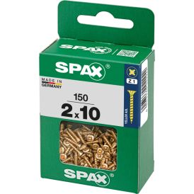 Uppokanta Ruuvi Spax YELLOX 2x10 M 150 KPL