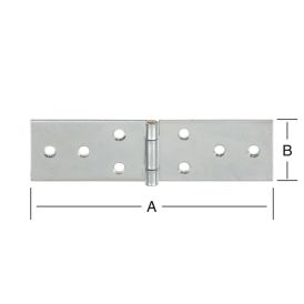 Pöydän sarana 80 x 28 mm sinkitty