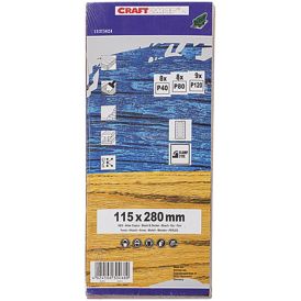 Hiomapaperilajitelma Craftomat 280 x 115 mm 25 kpl