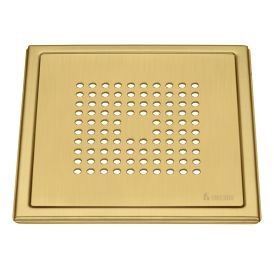 Lattiakaivonkansi Smedbo Outline FV502S harjattu messinki 20 x 20 cm