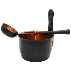Kiulusetti Saunia mattamusta-kupari 4,5 l / 43 cm