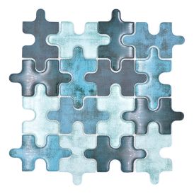 Mosaiikkilaatta Palapeli Crystal Mix XCM PT03G Vihreä 29,8 x 29,8 cm