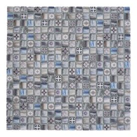 Mosaiikkilaatta Fliesen Quadrat Crystal monivärinen 30 x 30 cm