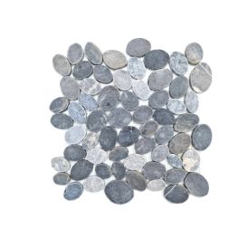 Luonnonkivimosaiikki Pebble XKS IN24, harmaa 30,5 x 30,5 cm