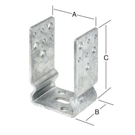 Palkkikenkä 81 x 65 x 120 mm sinkitty