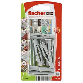 Tulppa Fischer FU 8 x 50 mm ruuvilla 6 kpl/pkt