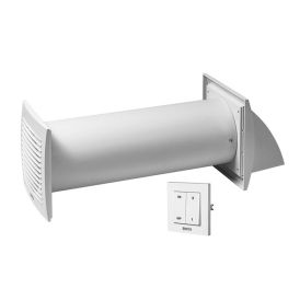 Ilmanvaihtokone Europlast E-Extra EER125S valkoinen Ø 125 mm