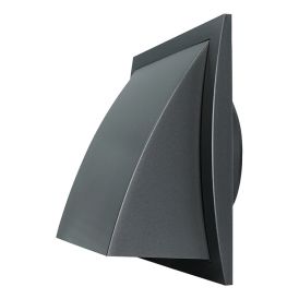 Säleikkö Europlast N-F ND12FVA Antrasiitti 190 x 190 mm Ø125 mm