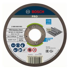 Katkaisulaikka Bosch Stainless Steel 115 x 2 mm