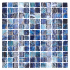 Mosaiikkilaatta Royal sininen 31,6 x 31,6 cm