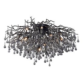 Kattovalaisin Paul Neuhaus Icicle musta Ø 100 x 50 cm