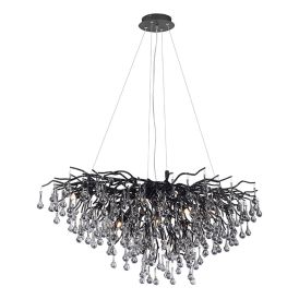 Kattovalaisin Paul Neuhaus Icicle musta 50 x 100 x 250 cm